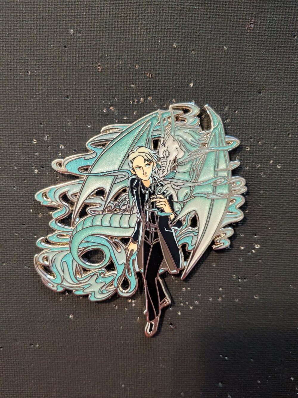 Draco with Dragon Patronus fantasy pin